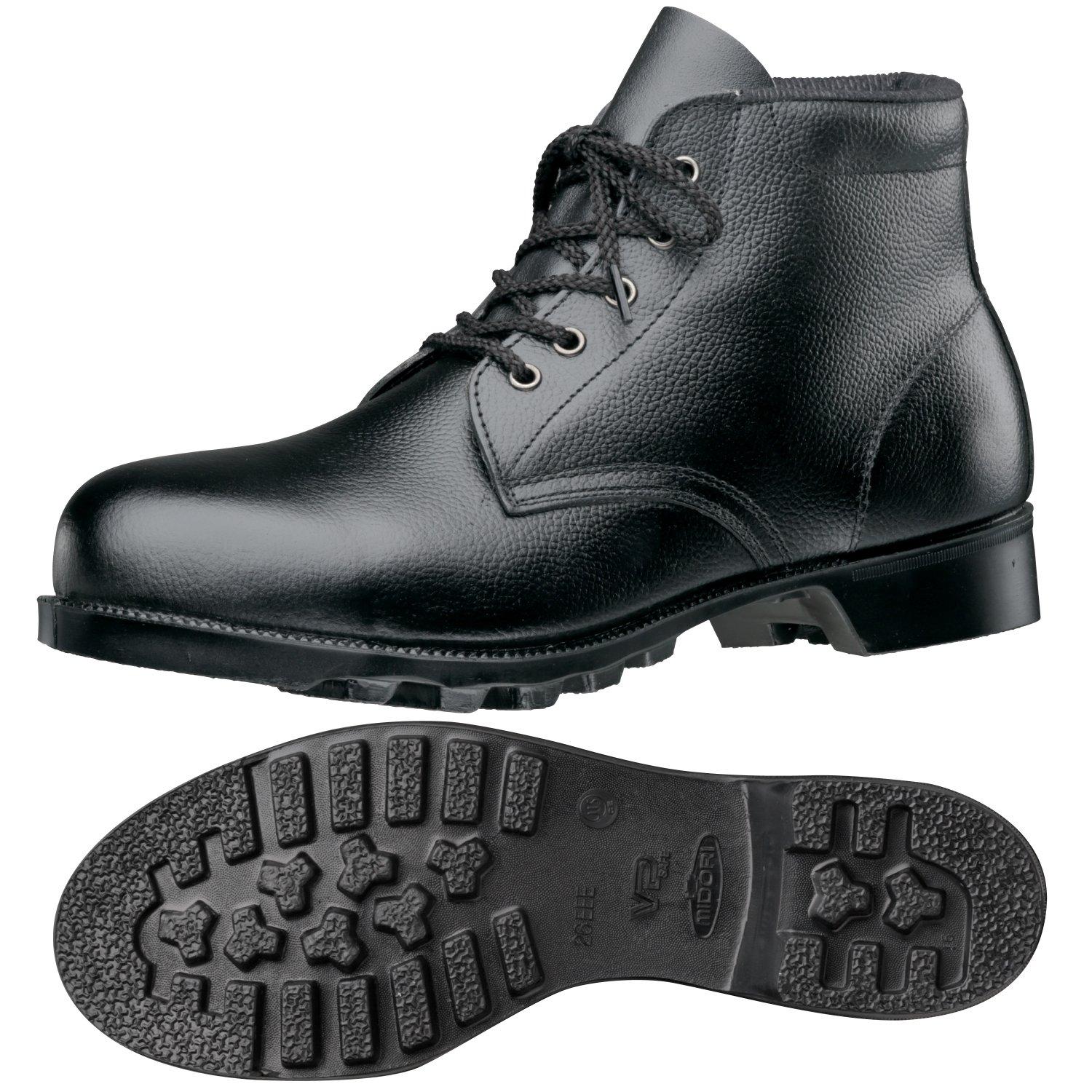 

Safety JIS for General with Steel Toe cm [Midori Anzen] Shoes, Standard, Mid-cut, Work, Cap, V262N, Black, 26.5 чёрный