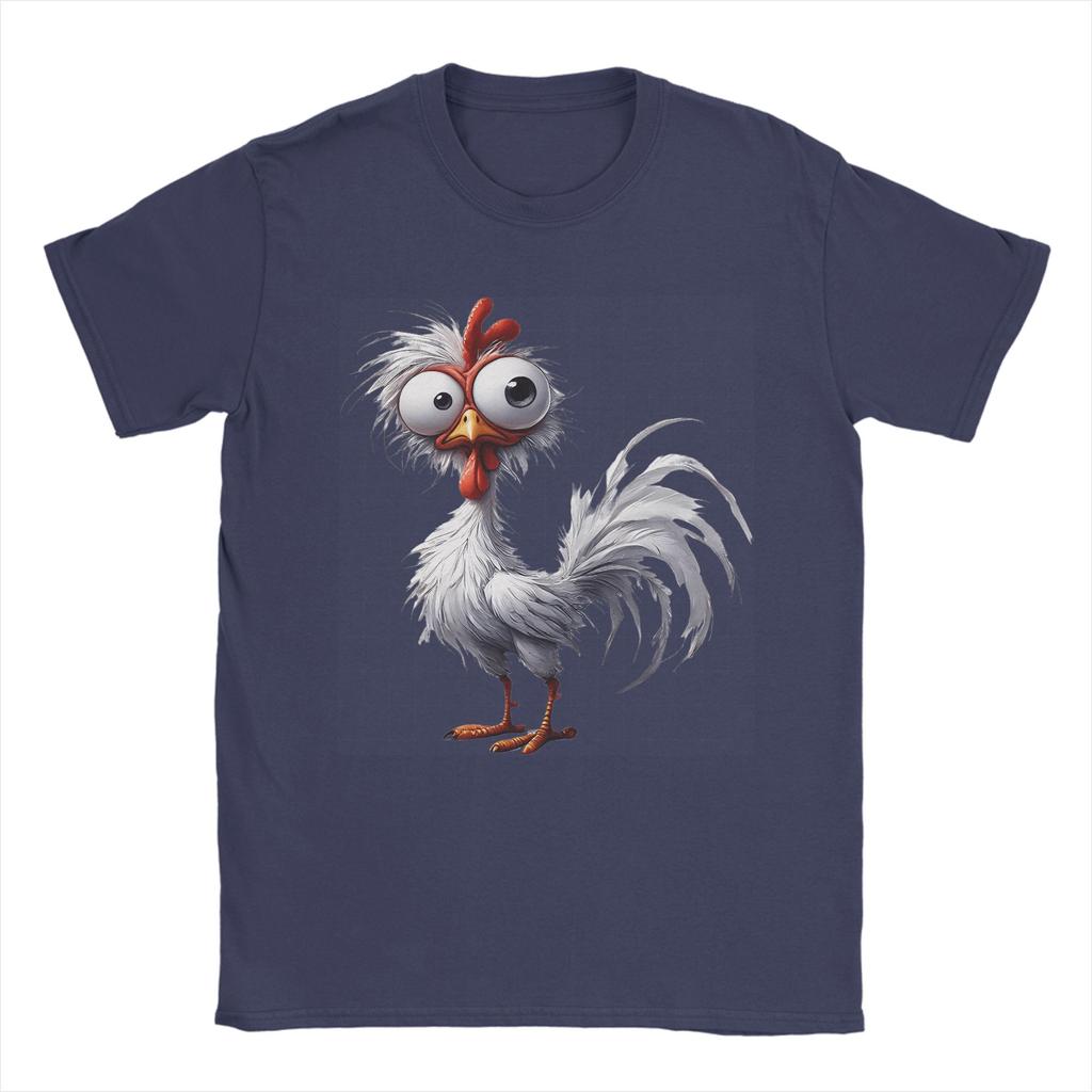 Chicken Funny Farm Animal Cotton TShirt For Unisexs Summer Y2K Casual T Shirts Comfortable Fashion Tees Oversized Wholesale Tops