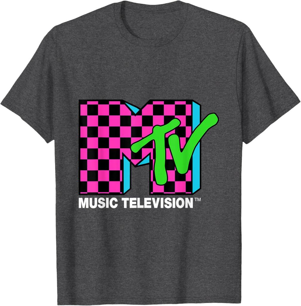 Summer Classic MTV Pattern Cotton Short Sleeved T-shirt