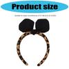 3D Rabbits Ears Leopard Print Bows Headbands Soft Elastic Hair Accessory Hairband For Women Girls Party Headwear
