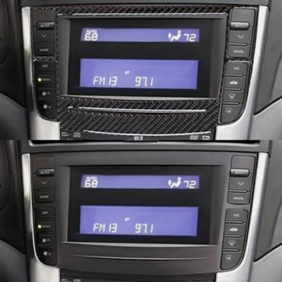 Carbon Fiber Interior Radio Panel Cover Trim Sticker Fits For Acura TL 2004-2008