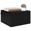 Nightstand Black Oak Effect 35 x 35 x 20 cm Engineered Wood