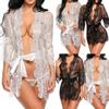 Sexy Females Lingerie Lace Robe Dress Nightwear Underwear Sleepwear Beach Dress