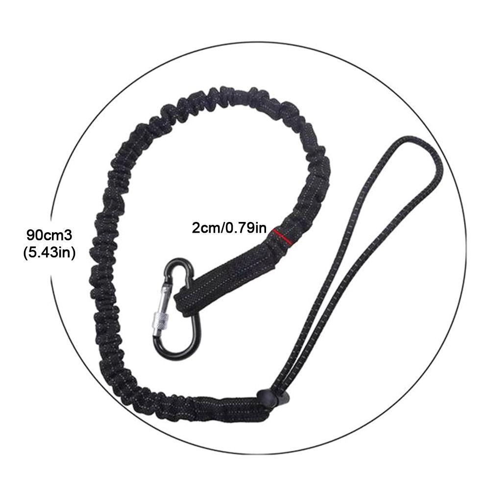 With Carabiner Hook Safety Bungee Tether Lanyard 5 Colors Aerial Work Tool Climbing Accessories