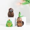 8Pcs/Set Anime Hoppers Beaver Transformation Plan Action Figures Toy Beaver Collectible Model Doll Fans Gift