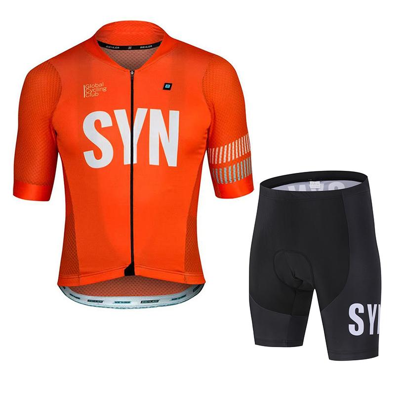 Road Bike Cycling Suit Summer Cycling Jersey Sponge Cushion Cycling Bib Polyester Fiber Bicycle Top 2026 Summer Breathable Cycling Suit