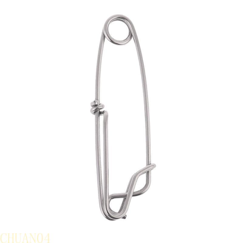 5Pcs/Pack Stainless Steel Snap Swivel Longline Fishing Connectors Branch Hanger Tuna Snap Clips for Line Connectors