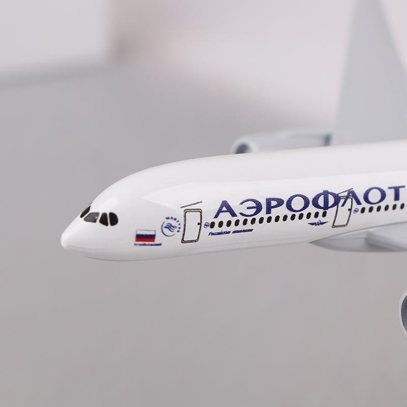 1 Set Alloy Metal Diecast Airplane Toy 16Cm Russian A350 Aircraft Model Children Kids Gift Miniature Plane For Collection