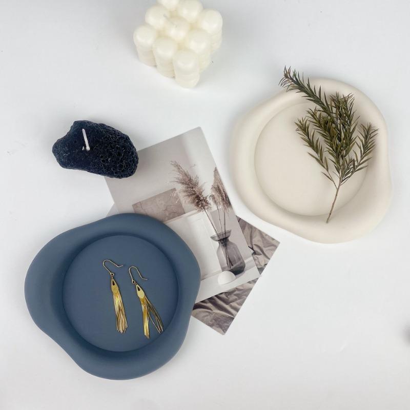1 pièce sous-verres en silicone en forme de nuage et plateaux à bijoux - Nuage élégant - Solution de rangement durable et créative, Plateaux à bijoux