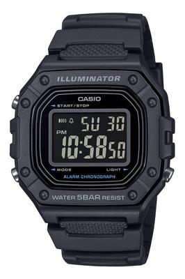 Casio Casio Μοντέλο Μαύρο Ρολόι Χερός, Συλλογή, Αποκλειστικό για το Web W-218H-1BJF, Ανδρικό,