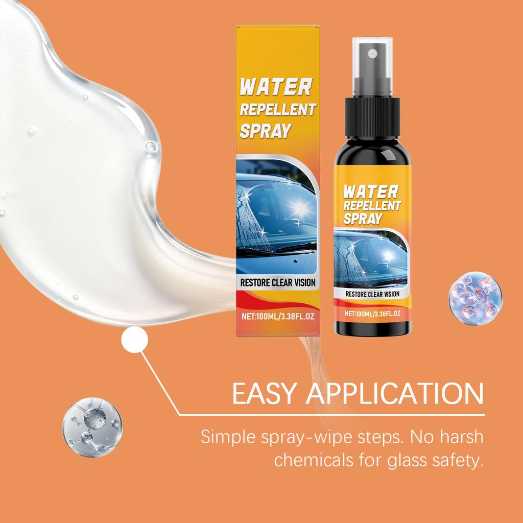 Спрей для скла для чистих, яскравих та блискучих автомобільних лобових стекол, що забезпечує чітку видимість. 100мл