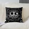 Set of 2 Tree Of Life Throw Pillow Covers 18x18 Sun And Moon Pillow Covers Kids Teens Bedroom Decor Black And White Cushion Covers Gothic Bohemian