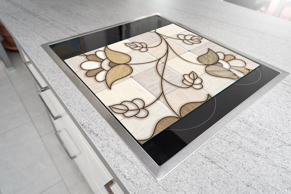 TAGLIERE IN VETRO 45x52 MOSAICO