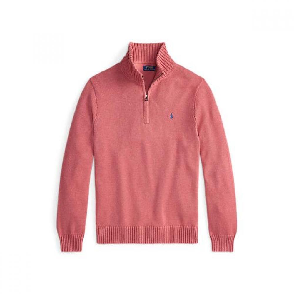Polo Ralph Lauren Men S Cotton Quarter Zip Sweater