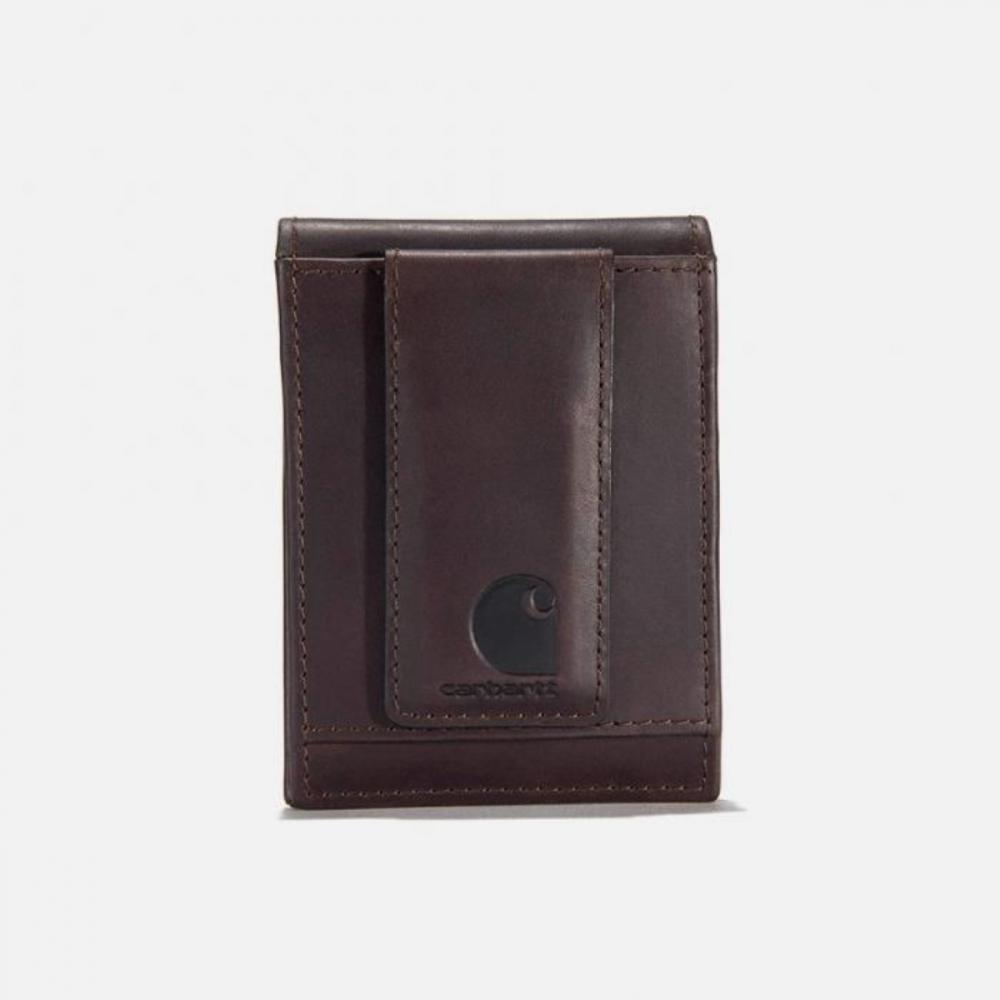

CARHARTT Carhartt B0000221 Кожаный кошелек масляно-коричневого цвета с передним карманом КОРИЧНЕВЫЙ 94667 94667