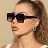 1/4pcs Luxury Designer Square Oversized Sunglasses UV400 Thick Frame Unisex Fashion Celebrity Style