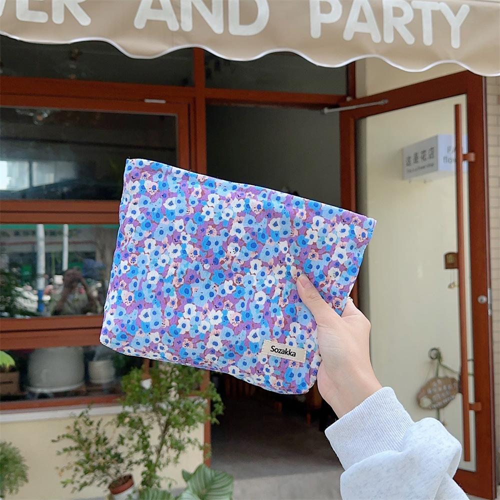 

Бархатная женская модная косметичка с принтом, чехол для губной помады, дорожная сумка для хранения StyleE