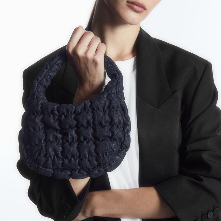 New COS Polyester Cloud Bag, Handbag Regular Women's Denim 1171064013