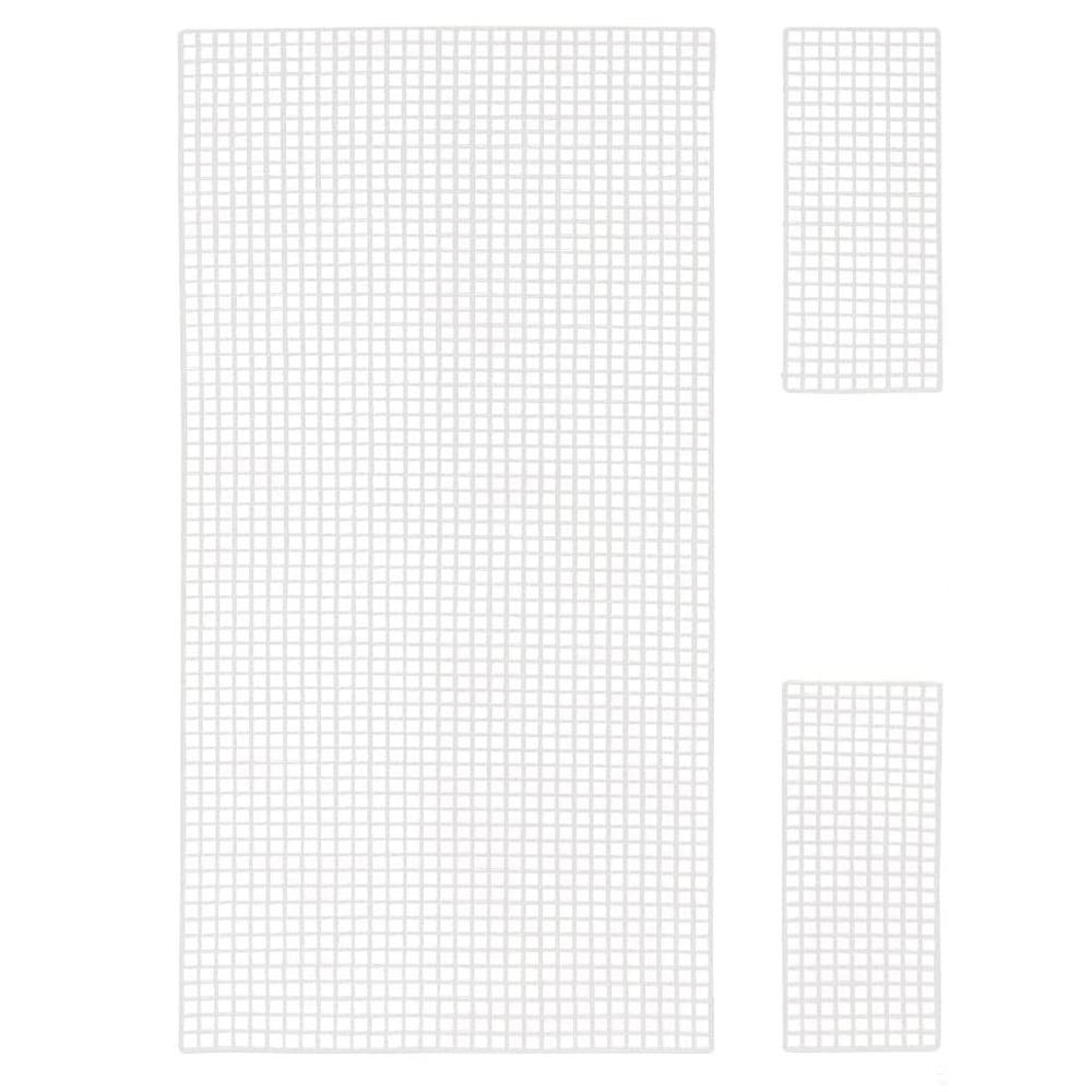 

Purse Making Supplies Plastic Bag Mesh Grid White Blank Mesh Canvas Net Cover Crochet Projects рожевий колір золота