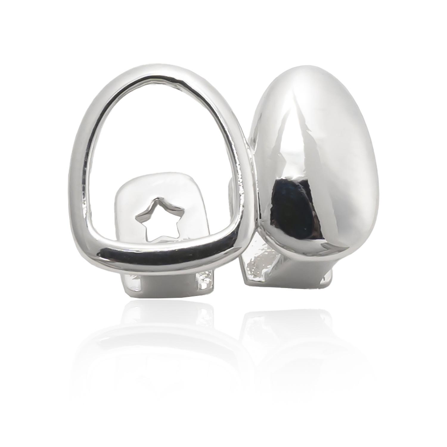 

Трендовые европейские и американские геометрические глянцевые грилзы-клыки: Украшения на один зуб для хип-хоп панк вечеринок