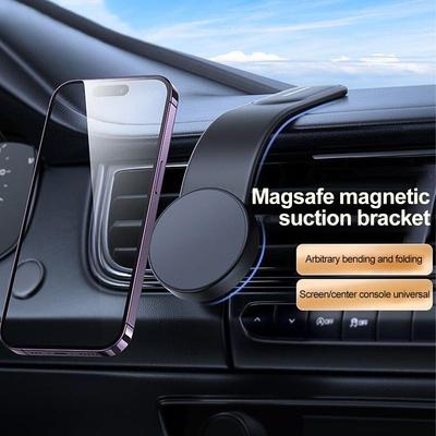 Supporto Magnetico Ultra-Sottile per Telefono da Auto, Supporto Nascosto per Cruscotto, Magnete Forte, Minimalista