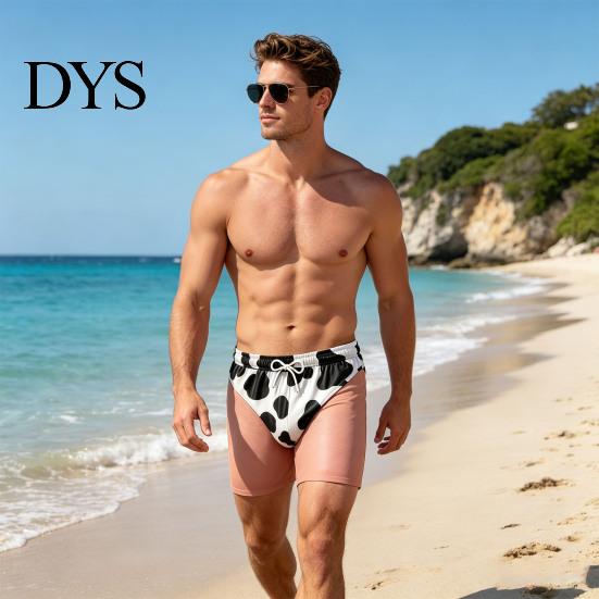 Comfortable Elastic Waist Swim Shorts Men Hairy Butt Shorts, Funny Booty Print Beach Realistic Gifts for Husband 3D Briefs Patriotic Trunks