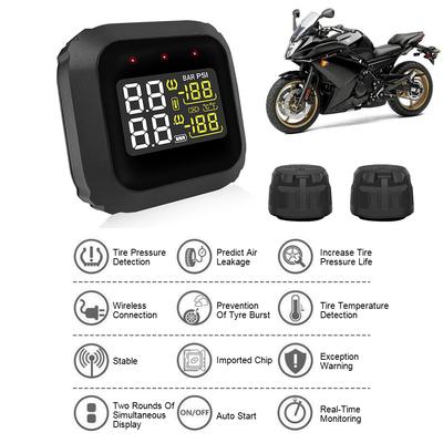 Waterproof Tire Pressure Monitoring System LCD Display Wireless Motorcycle Real Time TPMS M3 Moto External Sensors