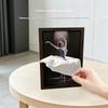 Ballet Dancer Tissue Box Cover Wooden Skirt Napkin Holder For Home Desktop Bedroom Bathroom Decorative Ballerina Tissue Box