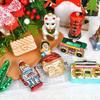 Kreative japanische Lebensmittel- und Pizza-Glasornamente für den Weihnachtsbaum und Einkaufszentren-Dekorationen