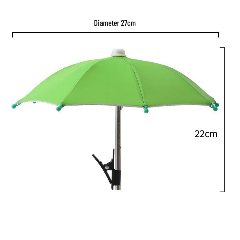 Mini Cycling Umbrella: Cute Mobile Phone Sunshade with Clip, Decorative Toy Umbrella