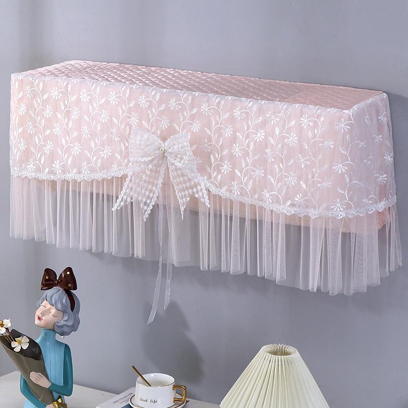 

1pc Hanging Air Windshield Curtain Conditioner Cover Prevent Direct Blowing Bow-Tie Dust-proof 88cm*B