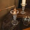 Zen Windproof Glass Candlestick: Elegant Lampshade for Tea Rooms & Weddings