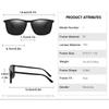 Polarized Sunglasses Classic Fashion Sunglasses Square Box for Men and Women Driving Fishing Glasses.