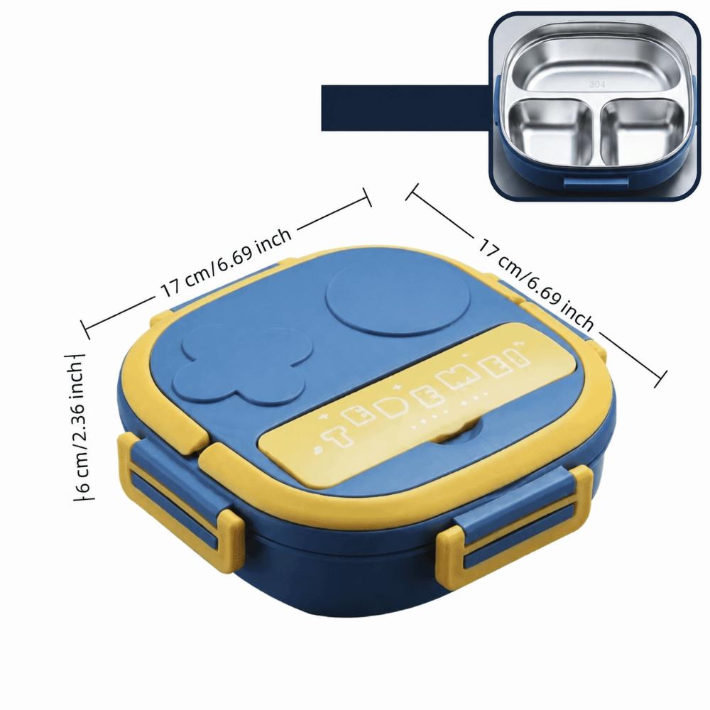 2/3 Compartments Lunch Storage Container 550ml Food Container Compartment Lunch Box  For Picnics