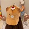 Cosplay Cute Cherry Baseball Cap Comfortable Plush Sweet Bear Sun Protection Cap Warm Adjustable Cartoon Cat Duckbill Cap Party