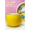 Drum Solid Color Cup Female Ceramic Mug with Lid Ins High Value Cute Office Coffee Cup Man