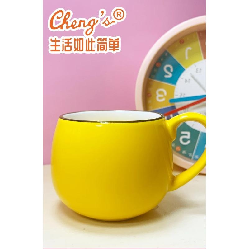 Drum Solid Color Cup Female Ceramic Mug with Lid Ins High Value Cute Office Coffee Cup Man