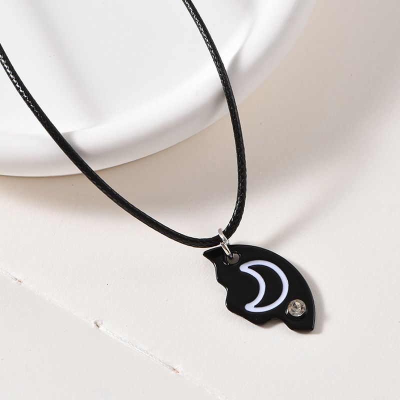 Geometric Pendant Necklace With Large And Small Squares