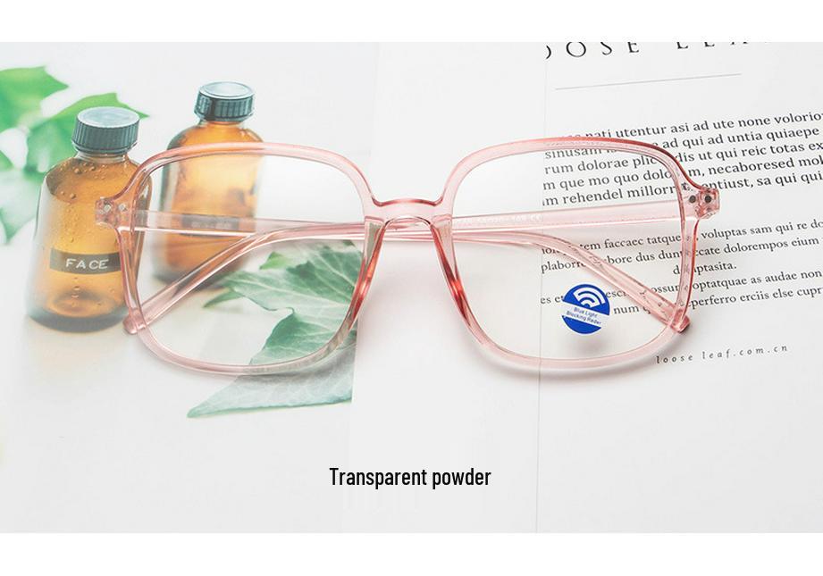 2020 New Anti-Blue Light Large Frame Rivet Glasses - European & American Style