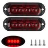 Universal DC 12V 24V Car Truck Trailer Beacon Lamp LED Side Light 4LED Waterproof Warning Light Marker Light