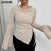 Women's Fashion Casual Spring Autumn Solid Color Print Long Sleeve Blouses & Shirts