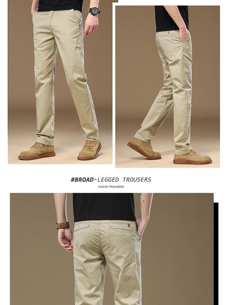 Men's Versatile Loose Straight-Leg Light Business Casual Pants - P351