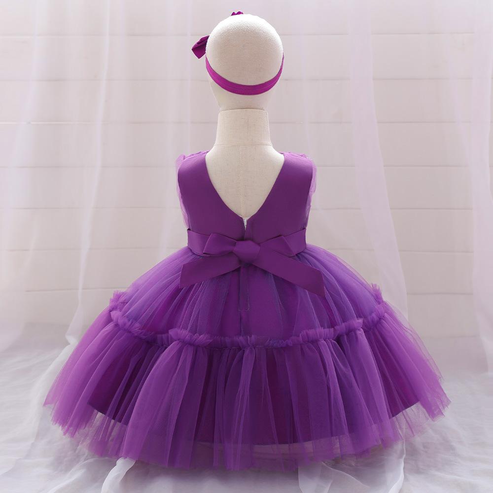 

0-3Y Christmas Dress Newborn Baptism Wedding Dress for Baby Girl First Birthday Party Wear Toddler Girl Christening Gown Clothes L2066 120