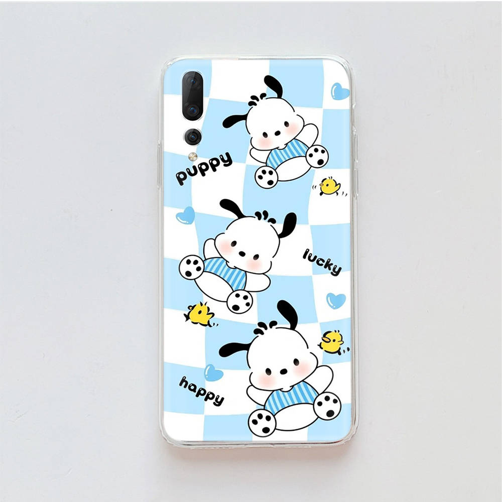 Transparent Case for Samsung A04 A14 A23 M33 M53 Realme 10 9 C35 C55 VIVO X80 Infinix Hot 30 Note 11 Tecno Spark 8P Pro L-29 Cute Pochacco