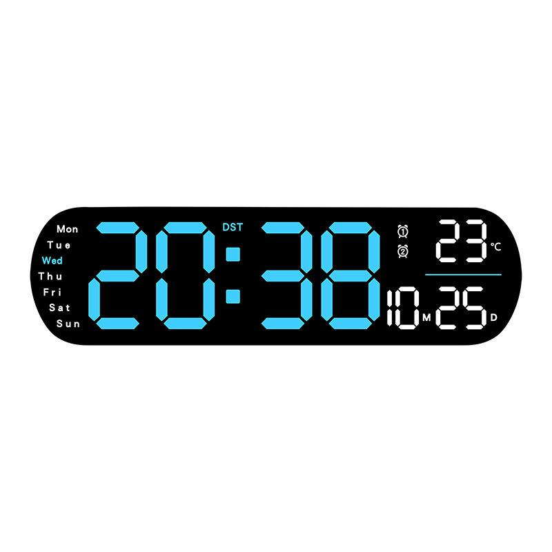 Creative new product wall clock multifunctional clock living room clock large screen LED digital alarm clock timing 5502