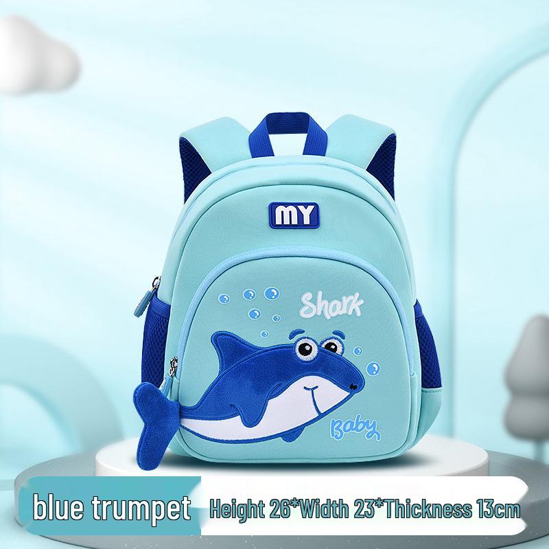 Neoprene Cartoon Whale Anti-Lost Backpack for 4-Year-Olds