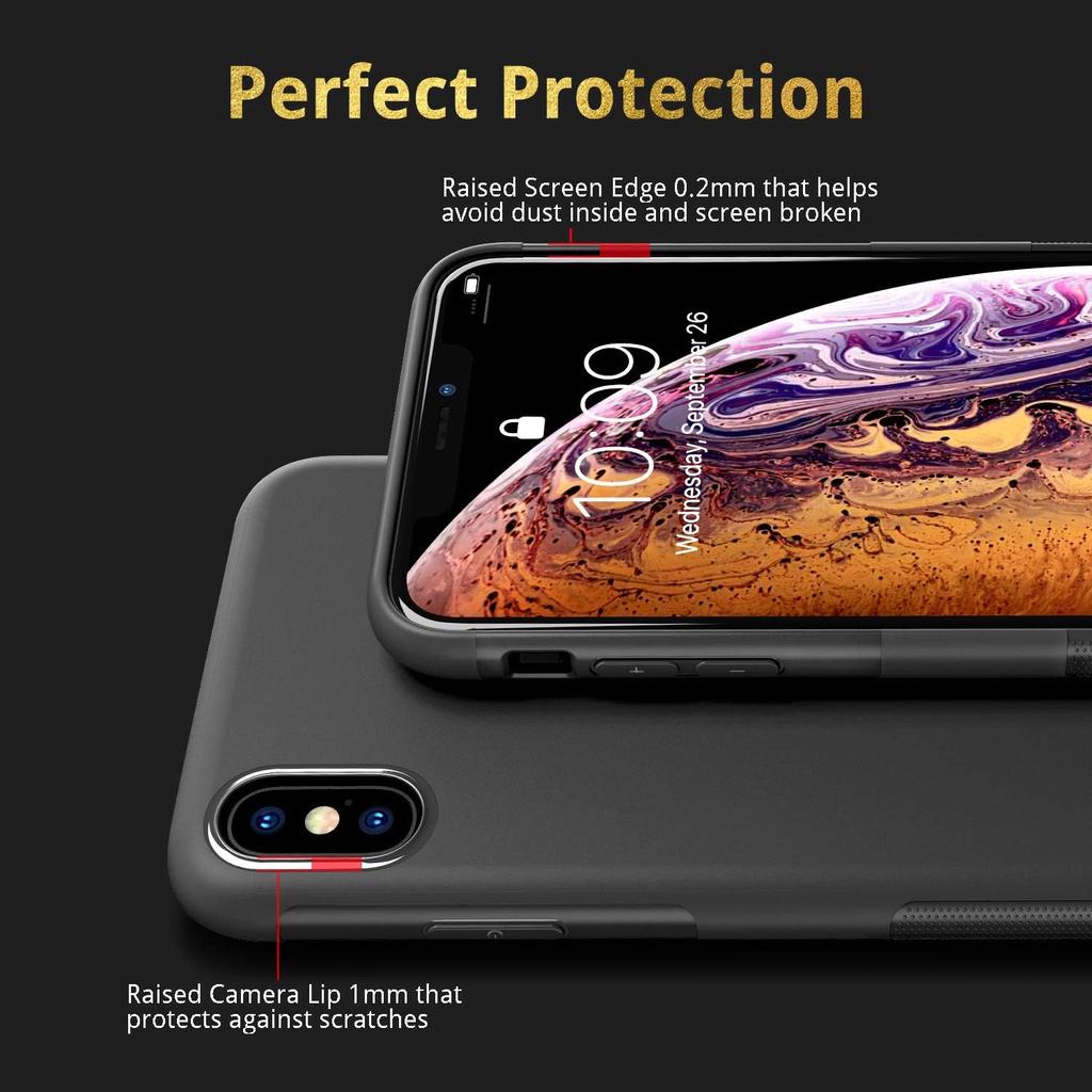 Etui Silikonowe Czarne Do Iphone Xs/X 5.8'