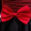 Black Mesh Print Halloween Princess Party Dress for Kids