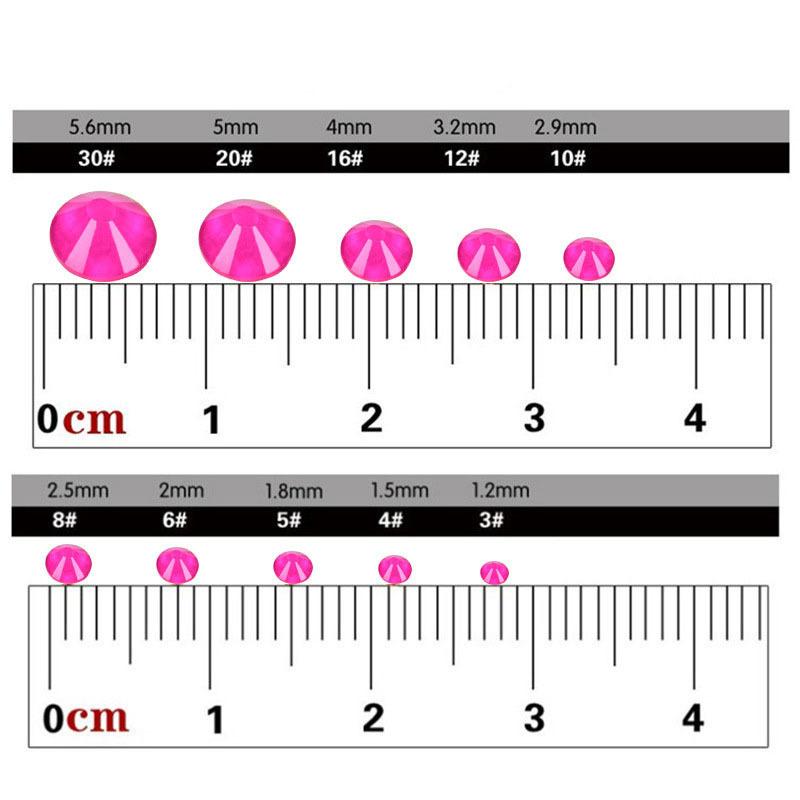 Nagelfräser, leuchtender Proteinglaskristall, flacher Boden, Strassstein, DIY-Nageldesign, Handyhülle, Beauty-Schmuck-Accessoires