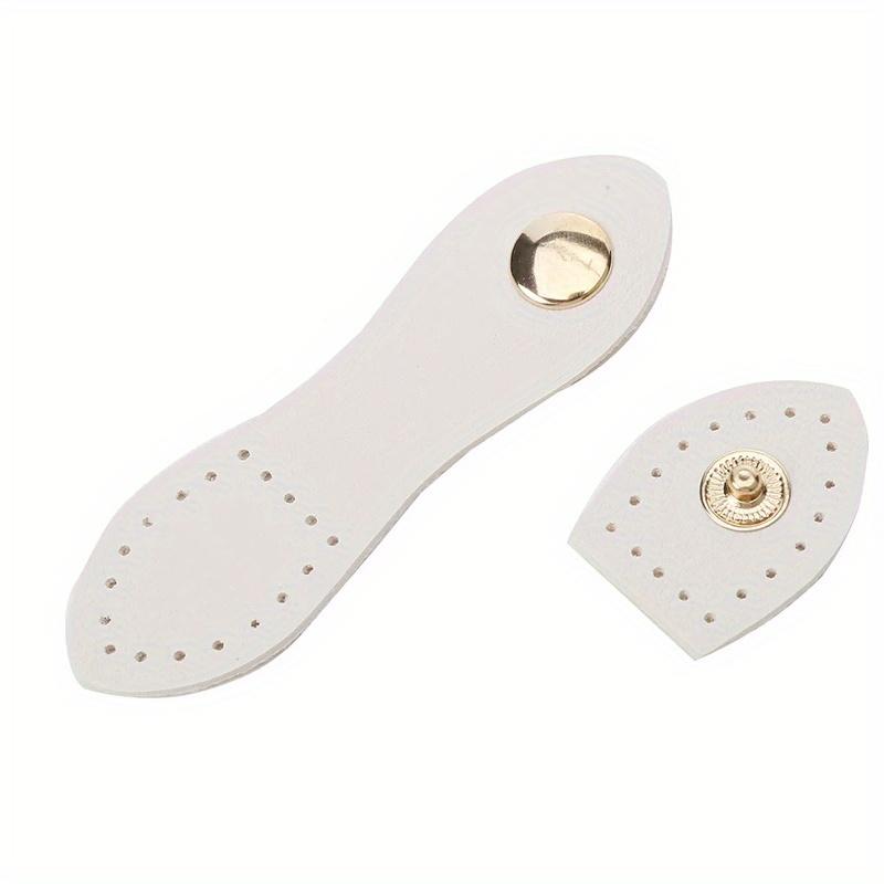 

Модная кожаная сумка с пряжкой, пуговицы ручной работы, застежка-зажим для кошелька, пряжка для карт, аксессуары для сумок своими руками белый